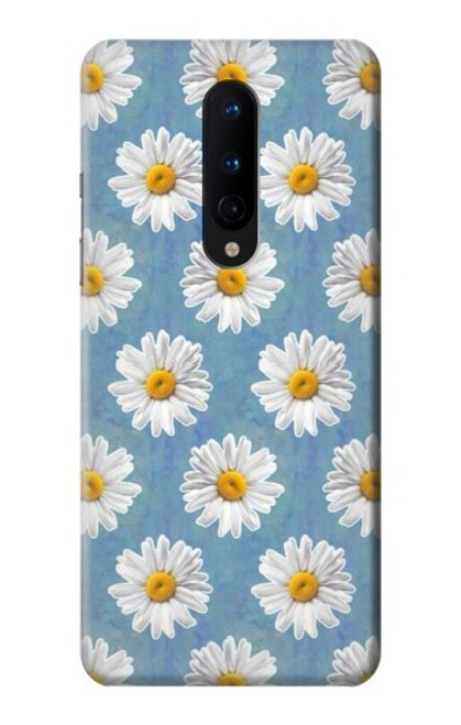 W3454 Marguerite Florale Etui Coque Housse et Flip Housse Cuir pour OnePlus 8