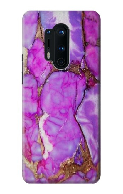 W2907 Violet Turquoise Pierre Etui Coque Housse et Flip Housse Cuir pour OnePlus 8 Pro