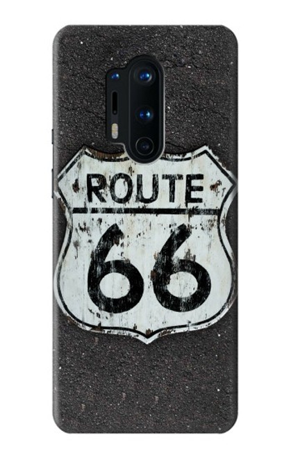 W3207 Route 66 Etui Coque Housse et Flip Housse Cuir pour OnePlus 8 Pro