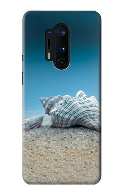 W3213 Coquilles de mer sous la mer Etui Coque Housse et Flip Housse Cuir pour OnePlus 8 Pro