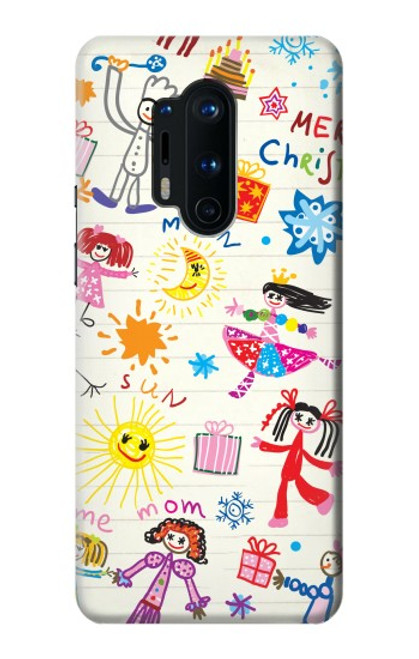 W3280 Dessin enfants Etui Coque Housse et Flip Housse Cuir pour OnePlus 8 Pro