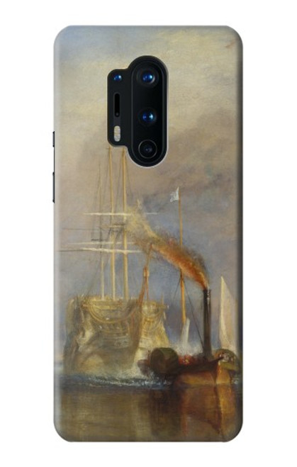 W3338 J. M. W. Turner Le Téméraire Etui Coque Housse et Flip Housse Cuir pour OnePlus 8 Pro