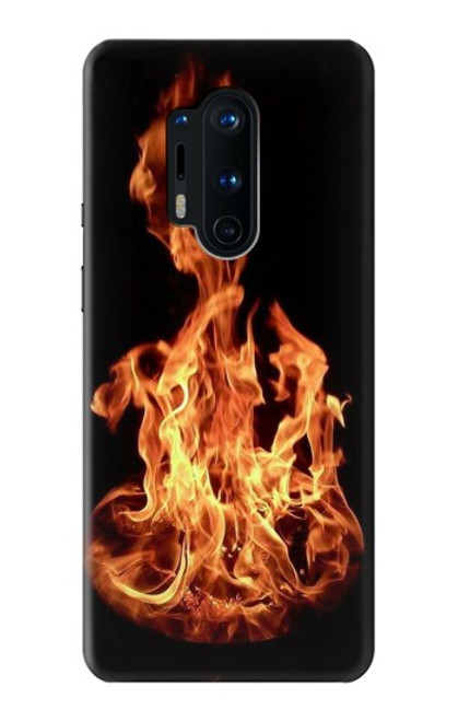 W3379 Cadre d'incendie Etui Coque Housse et Flip Housse Cuir pour OnePlus 8 Pro