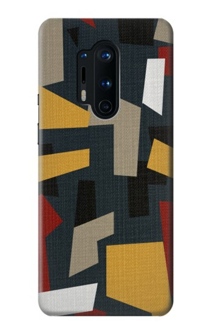 W3386 Résumé Tissu Texture Etui Coque Housse et Flip Housse Cuir pour OnePlus 8 Pro