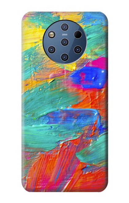 W2942 Peinture Coup de pinceau Etui Coque Housse et Flip Housse Cuir pour Nokia 9 PureView