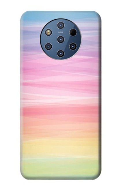 W3507 Coloré Arc-en-ciel pastel Etui Coque Housse et Flip Housse Cuir pour Nokia 9 PureView