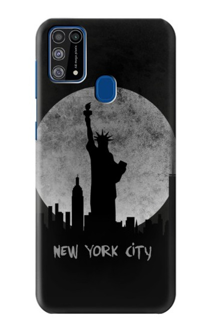 W3097 La ville de New York Etui Coque Housse et Flip Housse Cuir pour Samsung Galaxy M31