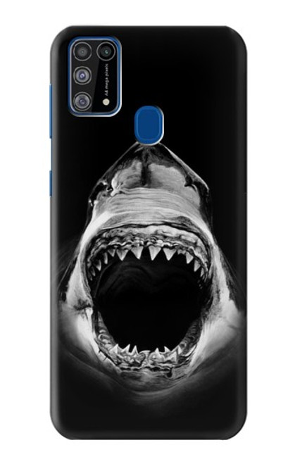 W3100 Requin blanc Etui Coque Housse et Flip Housse Cuir pour Samsung Galaxy M31