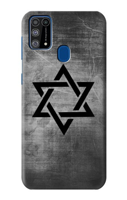 W3107 Judaïsme étoile de David Symbole Etui Coque Housse et Flip Housse Cuir pour Samsung Galaxy M31