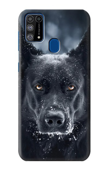 W3168 Berger Allemand Chien Noir Etui Coque Housse et Flip Housse Cuir pour Samsung Galaxy M31