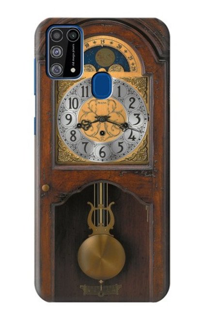 W3173 Grand-père Horloge Antique Horloge murale Etui Coque Housse et Flip Housse Cuir pour Samsung Galaxy M31