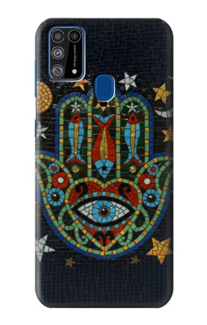 W3175 Hamsa Mosaïques main Etui Coque Housse et Flip Housse Cuir pour Samsung Galaxy M31