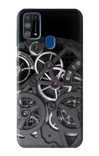 W3176 A l'intérieur Montre Noir Etui Coque Housse et Flip Housse Cuir pour Samsung Galaxy M31