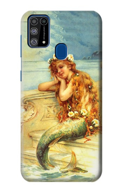 W3184 Peinture Petite Sirène Etui Coque Housse et Flip Housse Cuir pour Samsung Galaxy M31