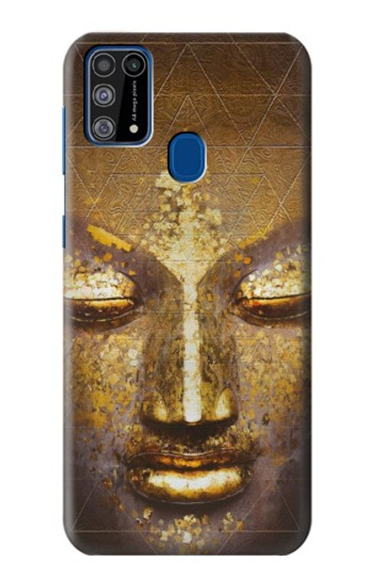 W3189 Magique Yantra Bouddha Visage Etui Coque Housse et Flip Housse Cuir pour Samsung Galaxy M31