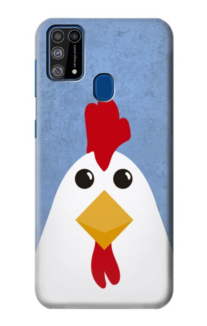 W3254 Poulet Dessin animé Etui Coque Housse et Flip Housse Cuir pour Samsung Galaxy M31