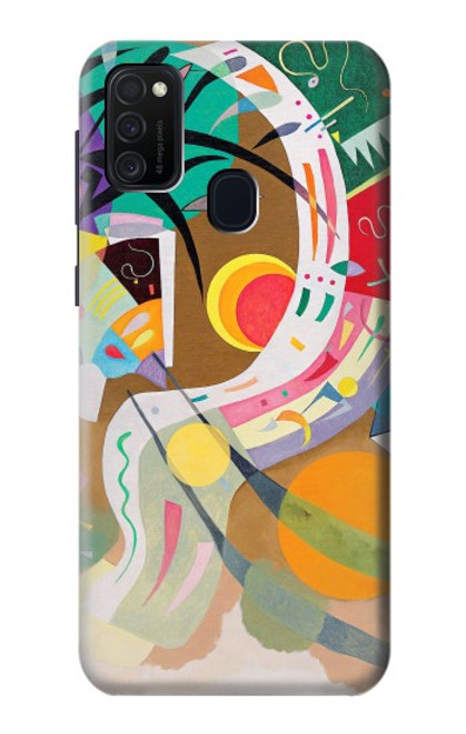 W3346 Vasily Kandinsky Guggenheim Etui Coque Housse et Flip Housse Cuir pour Samsung Galaxy M21