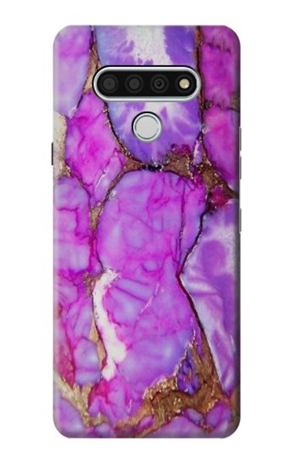 W2907 Violet Turquoise Pierre Etui Coque Housse et Flip Housse Cuir pour LG Stylo 6