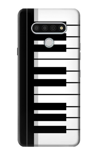 W3078 Noir et blanc Clavier de piano Etui Coque Housse et Flip Housse Cuir pour LG Stylo 6