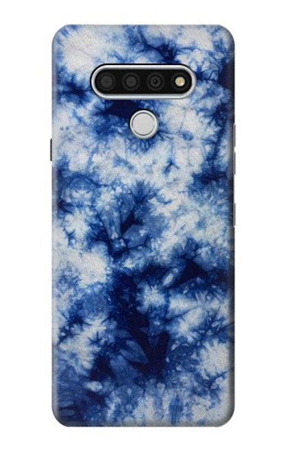 W3439 Tissu Indigo Tie Dye Etui Coque Housse et Flip Housse Cuir pour LG Stylo 6