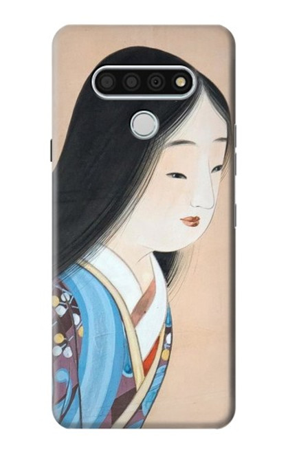 W3483 Japon Beauté Kimono Etui Coque Housse et Flip Housse Cuir pour LG Stylo 6