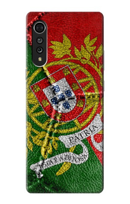 W3300 Portugal Drapeau graphique Football Millésime Etui Coque Housse et Flip Housse Cuir pour LG Velvet