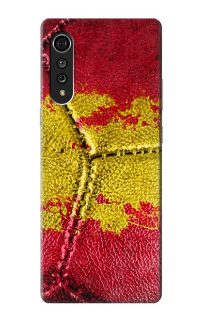 W3315 Espagne Drapeau graphique Football Millésime Etui Coque Housse et Flip Housse Cuir pour LG Velvet