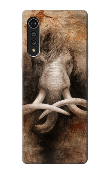 W3427 Mammoth Ancient Art la Grotte Etui Coque Housse et Flip Housse Cuir pour LG Velvet