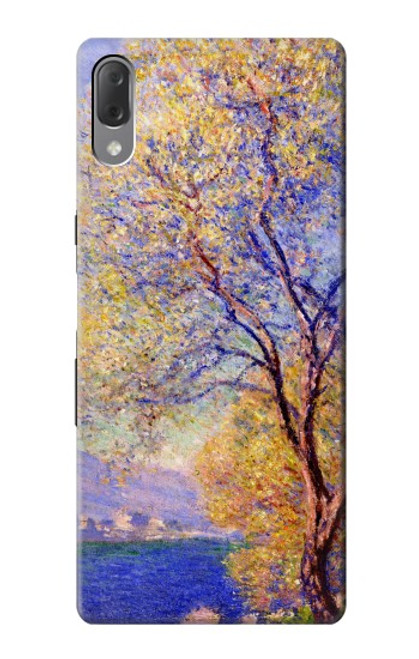 W3339 Claude Monet Antibes vue des jardins Salis Etui Coque Housse et Flip Housse Cuir pour Sony Xperia L3