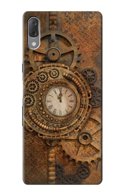 W3401 Horloge vitesse Steampunk Etui Coque Housse et Flip Housse Cuir pour Sony Xperia L3