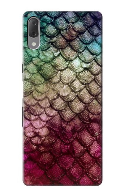 W3539 Sirène écailles de poisson Etui Coque Housse et Flip Housse Cuir pour Sony Xperia L3