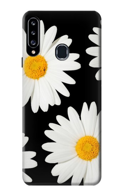 W2477 une marguerite Etui Coque Housse et Flip Housse Cuir pour Samsung Galaxy A20s