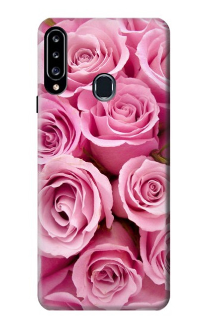 W2943 Rose rose Etui Coque Housse et Flip Housse Cuir pour Samsung Galaxy A20s