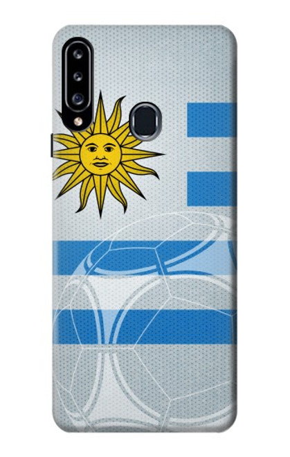 W2995 Uruguay Football Football Etui Coque Housse et Flip Housse Cuir pour Samsung Galaxy A20s