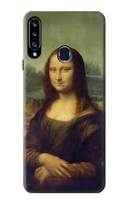 W3038 Peinture Mona Lisa Da Vinci Etui Coque Housse et Flip Housse Cuir pour Samsung Galaxy A20s