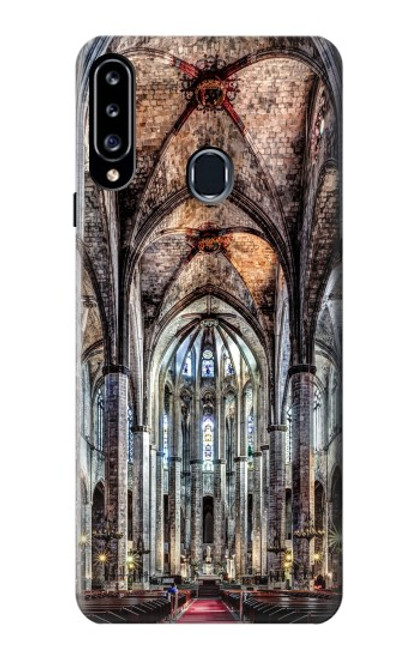 W3210 Santa Maria Del Mar Cathedral Etui Coque Housse et Flip Housse Cuir pour Samsung Galaxy A20s