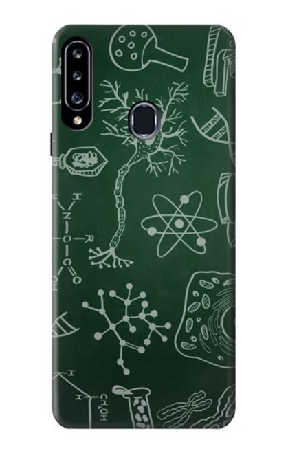 W3211 Sciences Conseil Vert Etui Coque Housse et Flip Housse Cuir pour Samsung Galaxy A20s