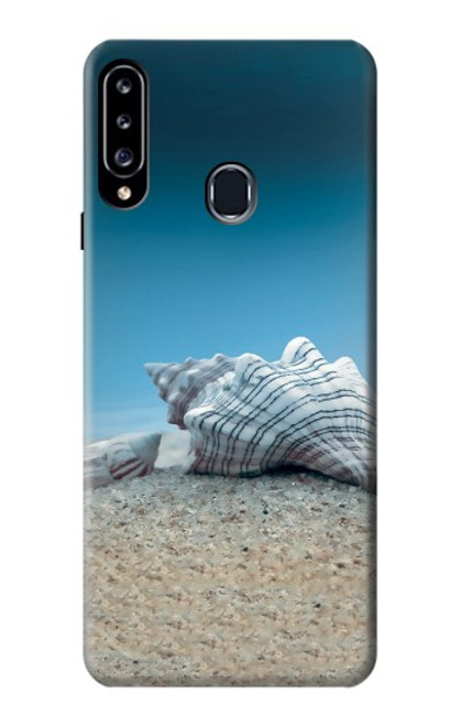 W3213 Coquilles de mer sous la mer Etui Coque Housse et Flip Housse Cuir pour Samsung Galaxy A20s