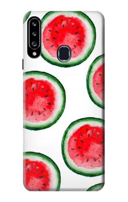 W3236 Motif melon d'eau Etui Coque Housse et Flip Housse Cuir pour Samsung Galaxy A20s