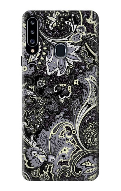 W3251 Motif Batik Fleur Etui Coque Housse et Flip Housse Cuir pour Samsung Galaxy A20s