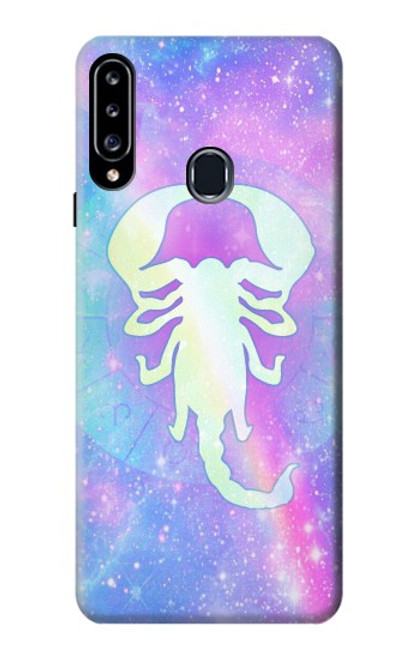 W3267 Zodiaque Scorpion Etui Coque Housse et Flip Housse Cuir pour Samsung Galaxy A20s