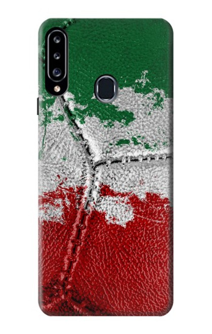 W3318 Italie Drapeau graphique Football Millésime Etui Coque Housse et Flip Housse Cuir pour Samsung Galaxy A20s