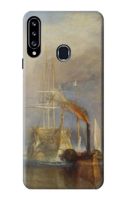 W3338 J. M. W. Turner Le Téméraire Etui Coque Housse et Flip Housse Cuir pour Samsung Galaxy A20s