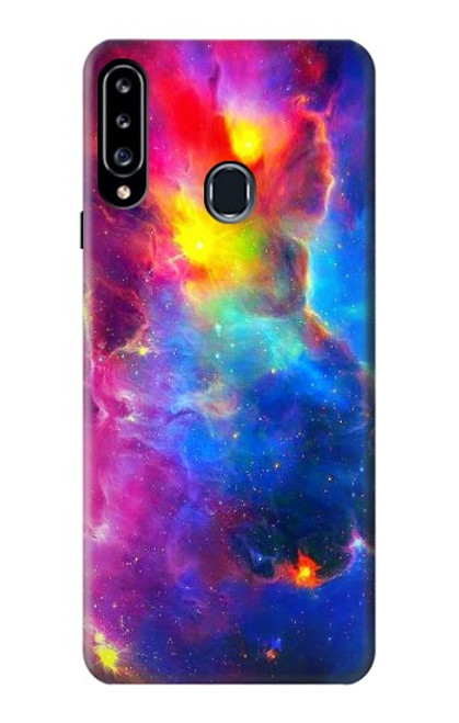 W3371 Ciel de nébuleuse Etui Coque Housse et Flip Housse Cuir pour Samsung Galaxy A20s