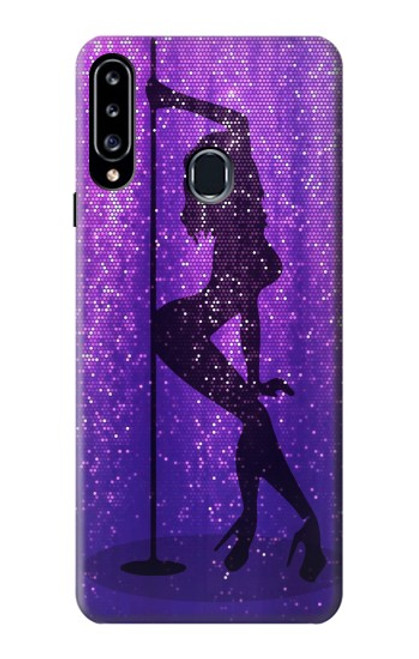 W3400 Pole Dance Etui Coque Housse et Flip Housse Cuir pour Samsung Galaxy A20s