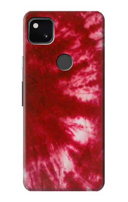 W2480 Tie dye rouge Etui Coque Housse et Flip Housse Cuir pour Google Pixel 4a