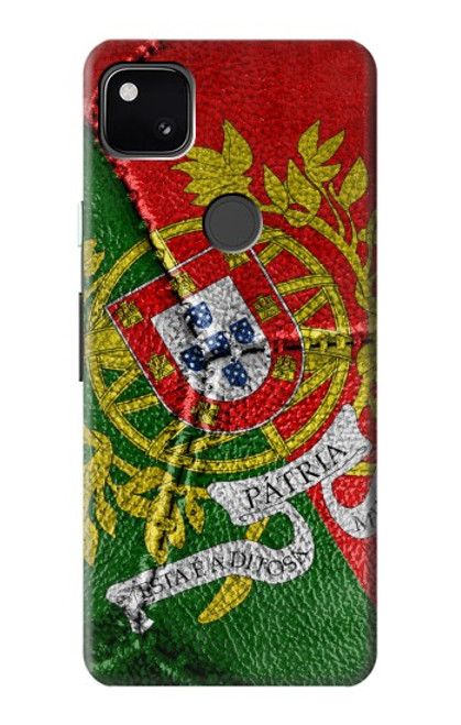 W3300 Portugal Drapeau graphique Football Millésime Etui Coque Housse et Flip Housse Cuir pour Google Pixel 4a