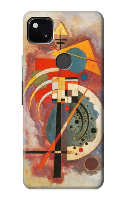 W3337 Wassily Kandinsky Hommage a Grohmann Etui Coque Housse et Flip Housse Cuir pour Google Pixel 4a