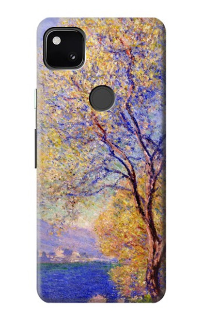 W3339 Claude Monet Antibes vue des jardins Salis Etui Coque Housse et Flip Housse Cuir pour Google Pixel 4a