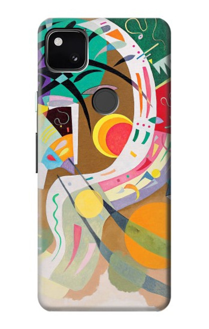 W3346 Vasily Kandinsky Guggenheim Etui Coque Housse et Flip Housse Cuir pour Google Pixel 4a